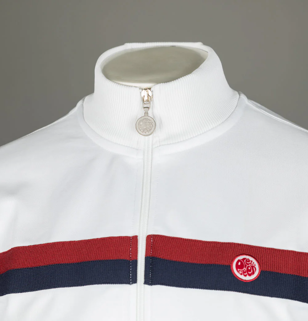 Pretty Green Tilby Track Top White - Image 3