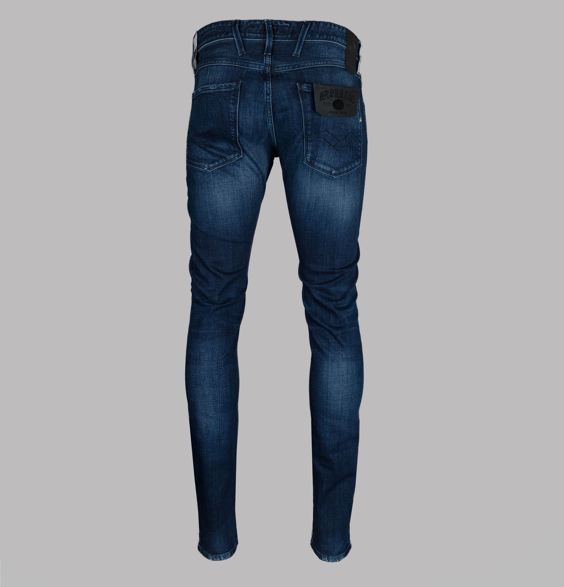 Replay Anbass Slim Fit Easy Stretch Jeans Dark Blue - Image 3