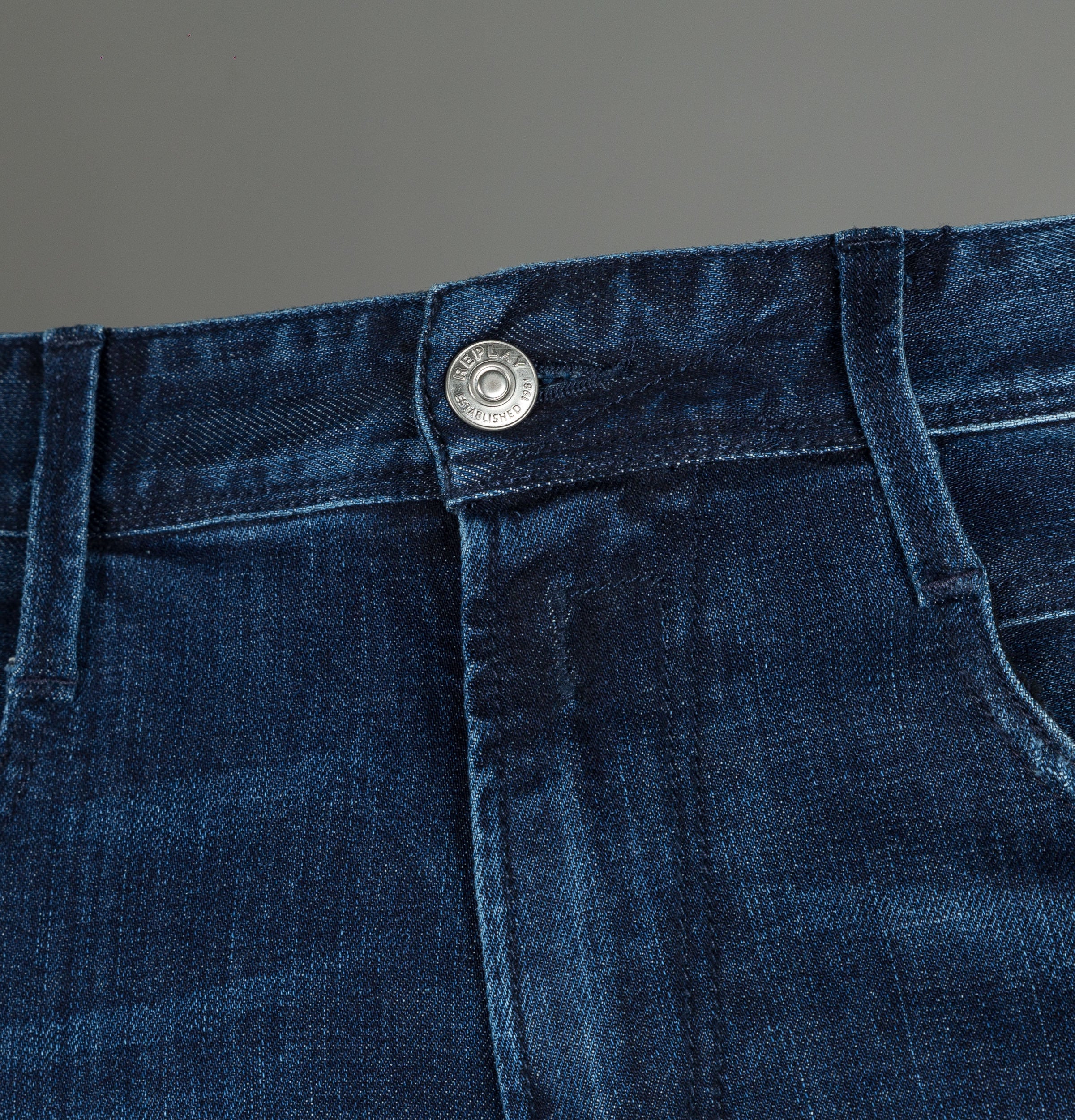 Replay Anbass Slim Fit Easy Stretch Jeans Dark Blue - Image 5