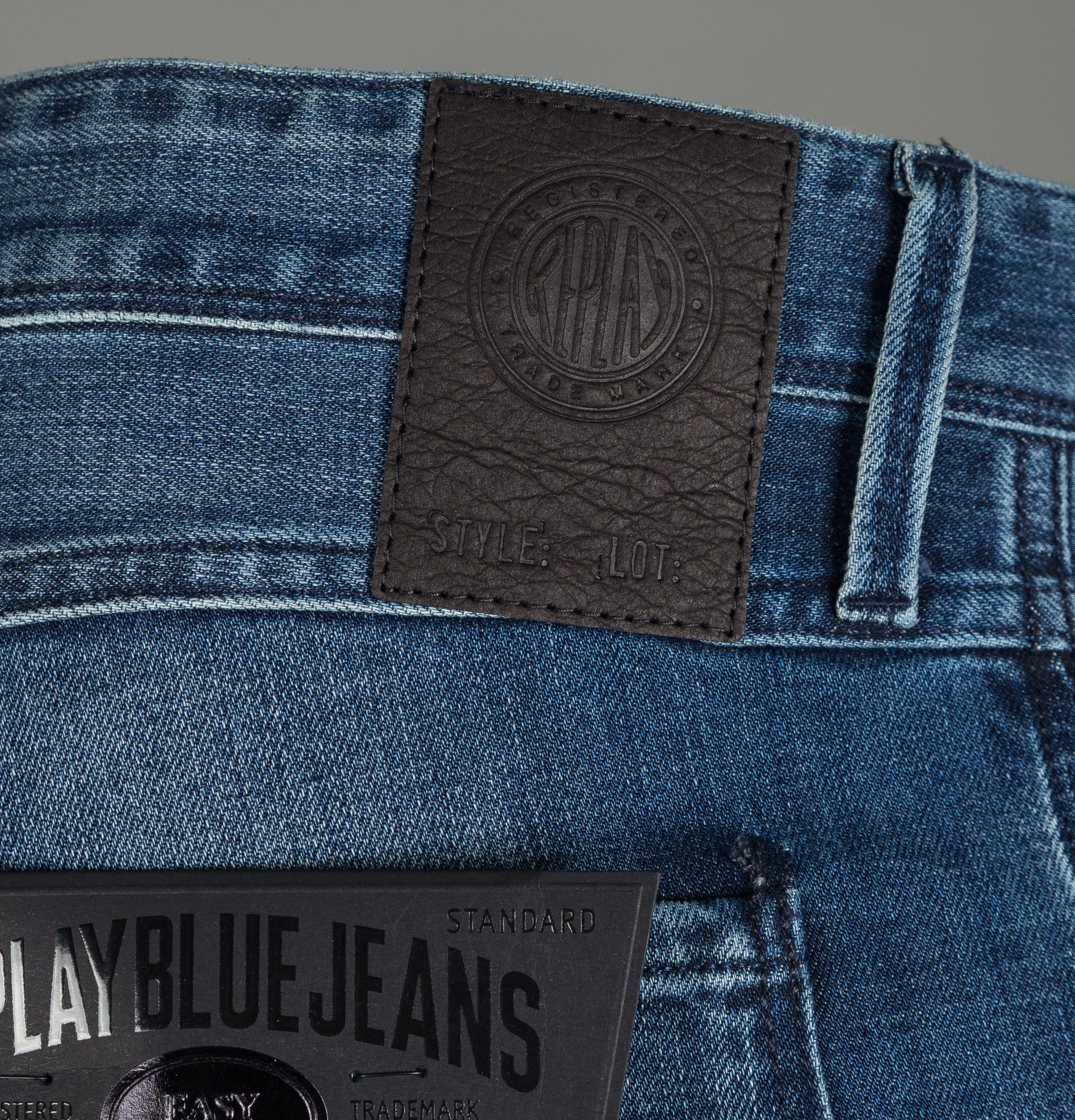 Replay Anbass Slim Fit Easy Stretch Jeans Mid Blue - Image 9