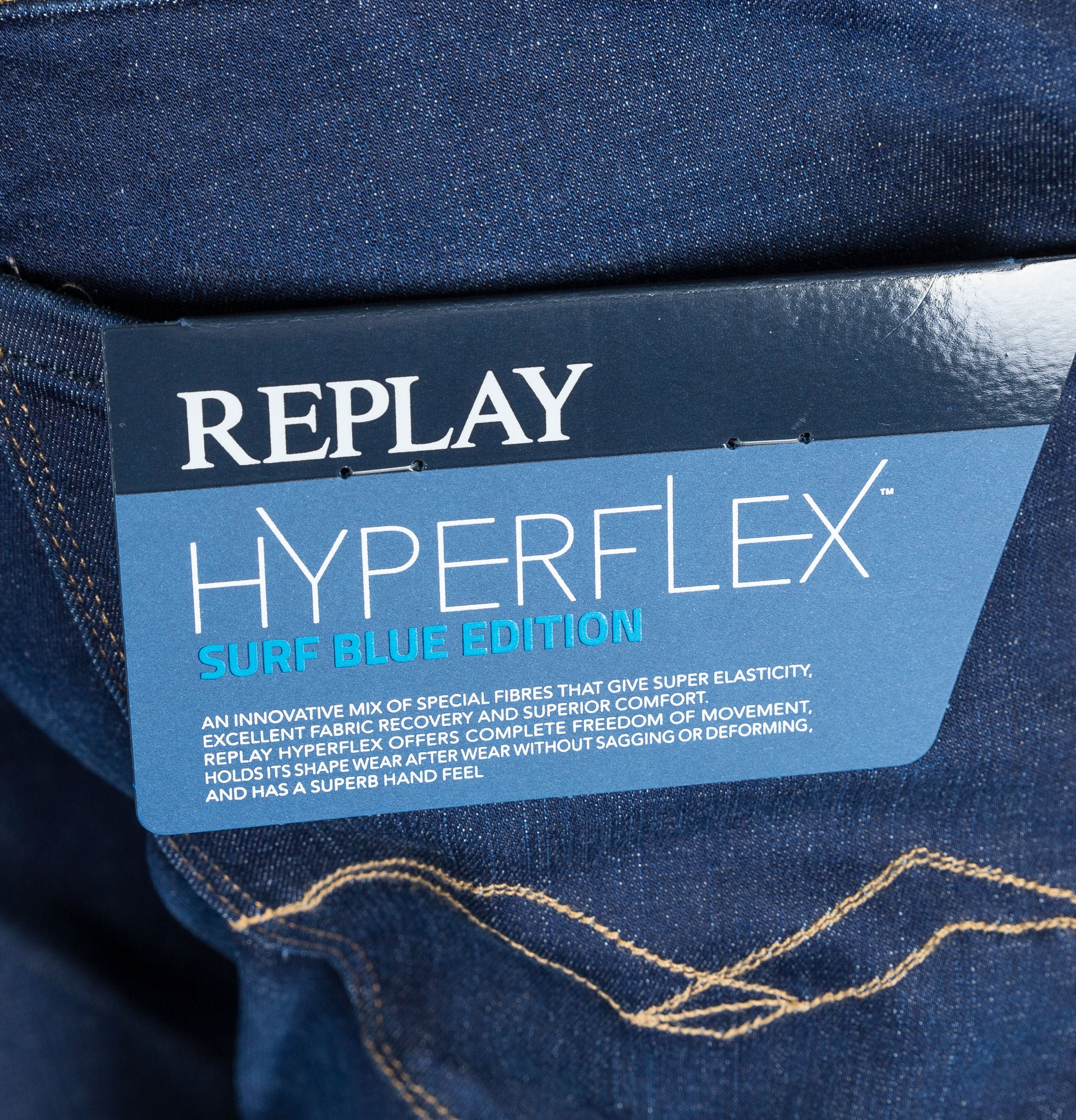Replay Anbass Slim Fit Hyperflex Jeans - Image 9