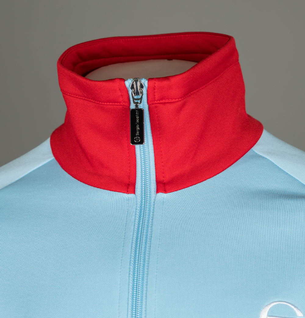 Sergio Tacchini Dallas Tracksuit Top Airy Blue/Tango Red - Image 3