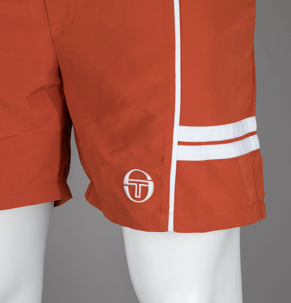 Sergio Tacchini Romolo Swim Shorts Rooibos Tea/Gardenia - Image 4