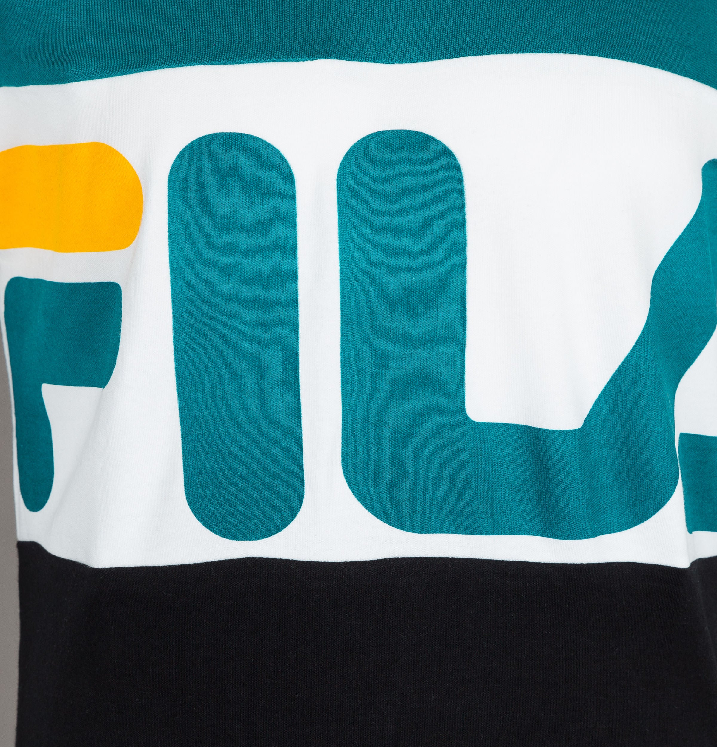 Fila Vintage Vialli Colour Block T-Shirt Harbour Blue - Image 3