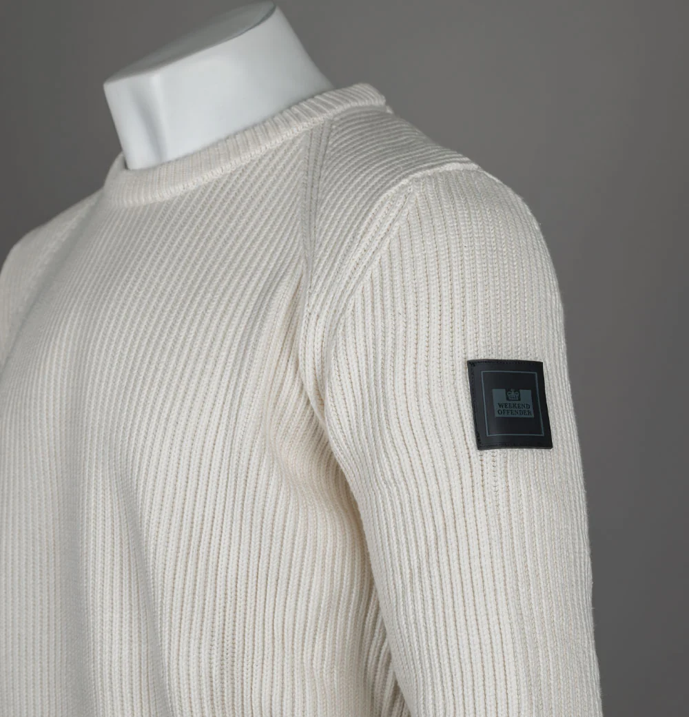 Weekend Offender Morello Knitted Jumper Ivory - Image 3